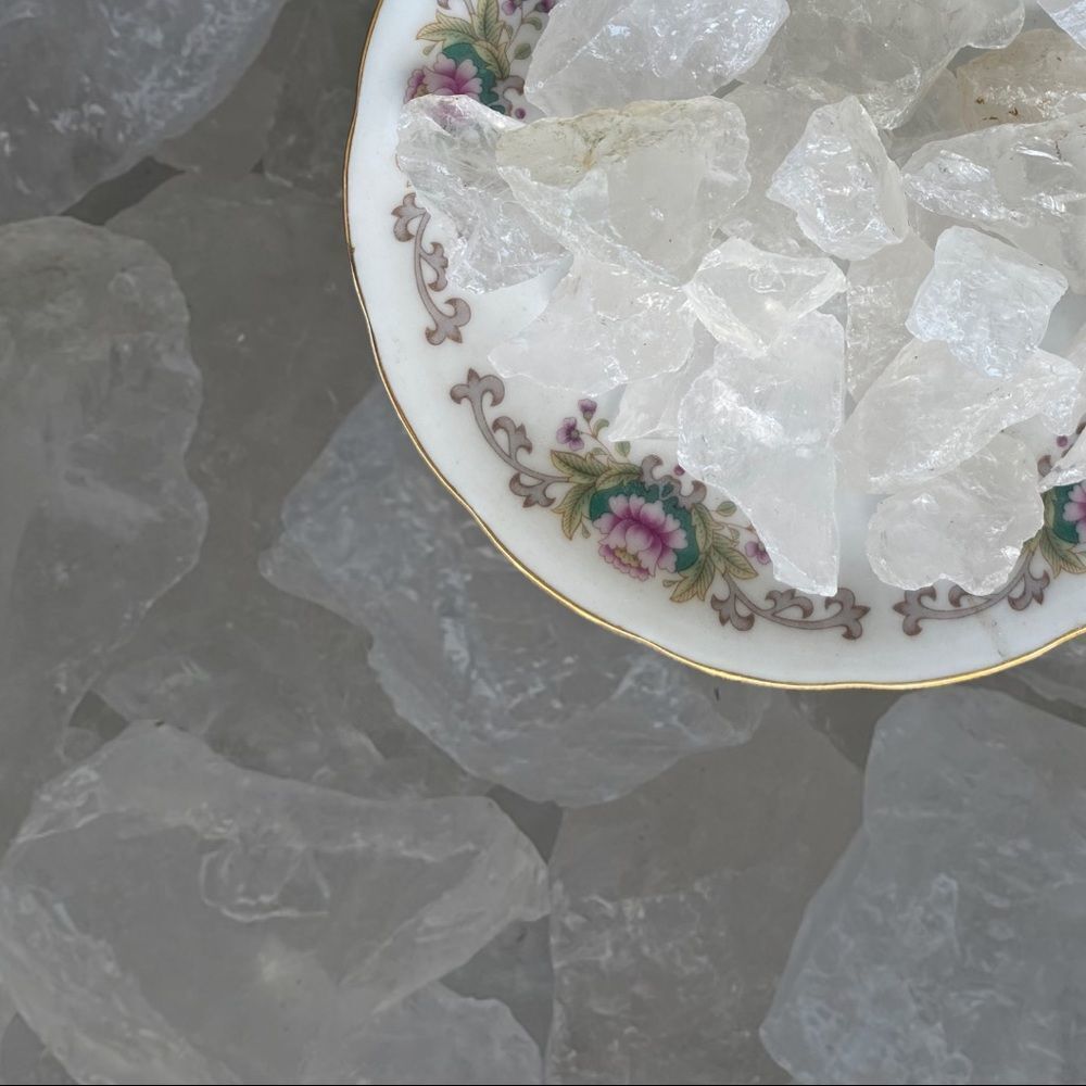 RAW Clear Quartz Chunks  x3